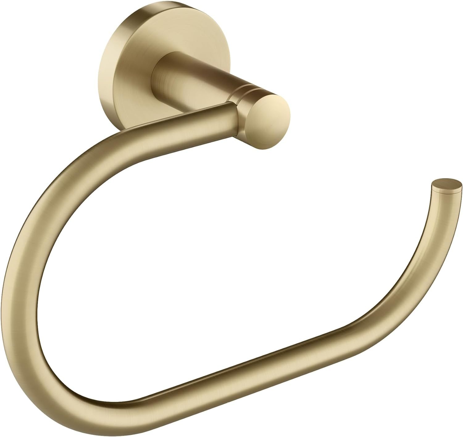 Kraus Elie Glass Bathroom Corner Shower Shelf with Rail in Brushed Gold, KEA-18846BG