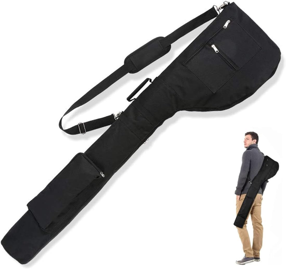 Golf Lightweight Carry Bag, Sunday Golf Bag, Golf Travel Bag for 8-10 Golf Clubs Thick Waterproof Durable Foldable Carrier Case for Men & Women