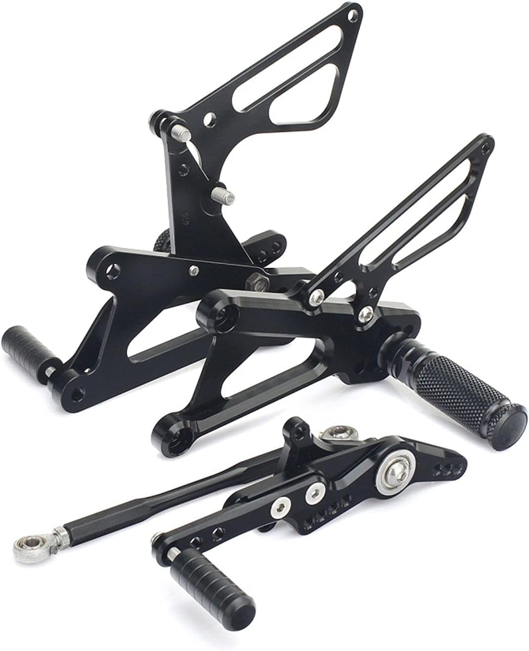 Foot Pegs Rests Rear Sets, for Triumph, 675 DAYTONA/STREET TRIPLE 06 07 08 09 10 11 12 Rearsets 8 Adjustable Positions Motorcycle Foot Pedal