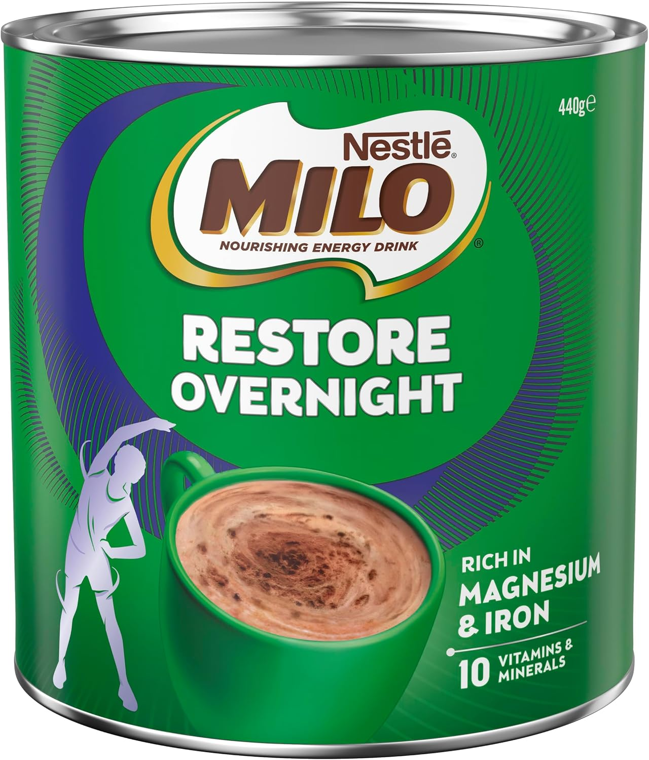 Milo Restore Overnight Chocolate Malt Powder Hot Drink 440 G image number 6