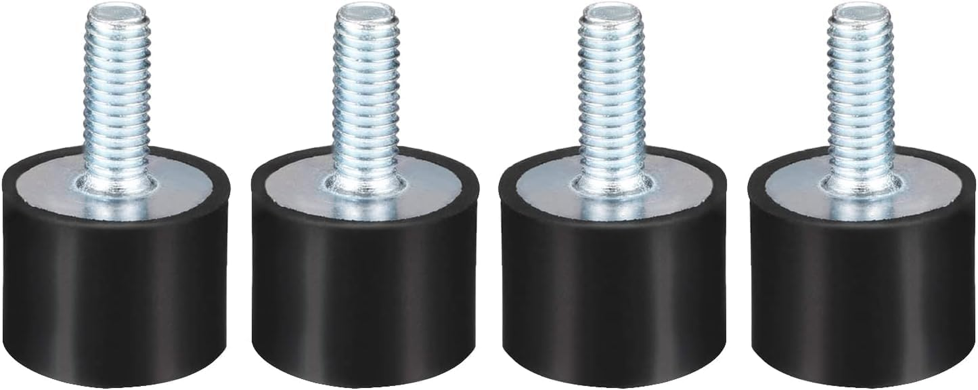 M6 Rubber Mounts Shock Absorber, 4 Pcs Rubber Vibration Isolator Mount Shock Absorber anti Vibration Silent Block Car Boat Bobbins with Studs image number 6