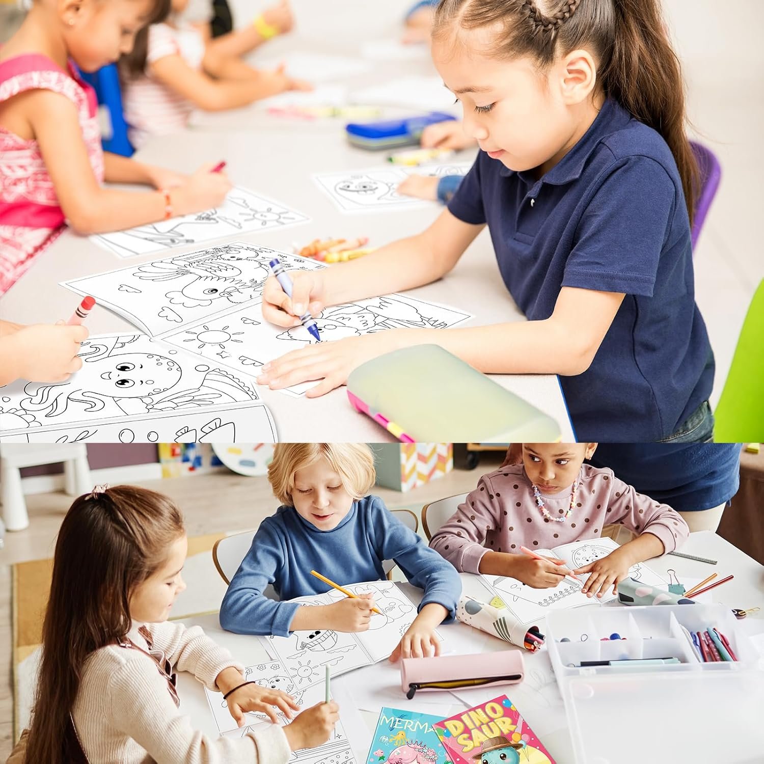 Elfew 24 Pack Colouring Books for Children Ages 2-4,4-8, Bulk Colouring Books, Kids Party Favour Gift,Mini Colouring Book Set for Goodie Bags Stuffer Fillers image number 4