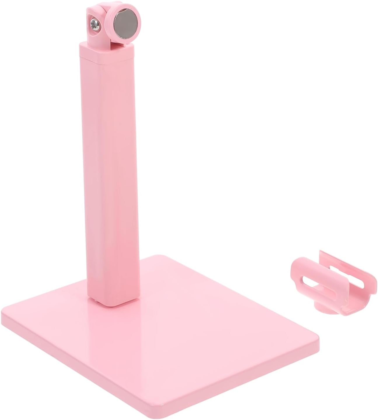 EXQUIMEUBLE 360-Degree Rotating Nail Art Lamp Stand Portable Usb Manicure Drying Rack for Nails Pink Color for Home and Salon Use