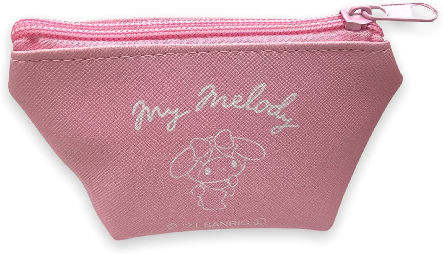 Sanrio My Melody Face Boat Type Cosmetics Small Pouch Bag 4.3 in (W) &times; 3 in (H) &times; 2 in (D) for Adult Use, Pink, Size: about 4.3 in (W) &times; 3 in (H) &times; 2 in (D), Cosmetics Mini Pouch image number 6