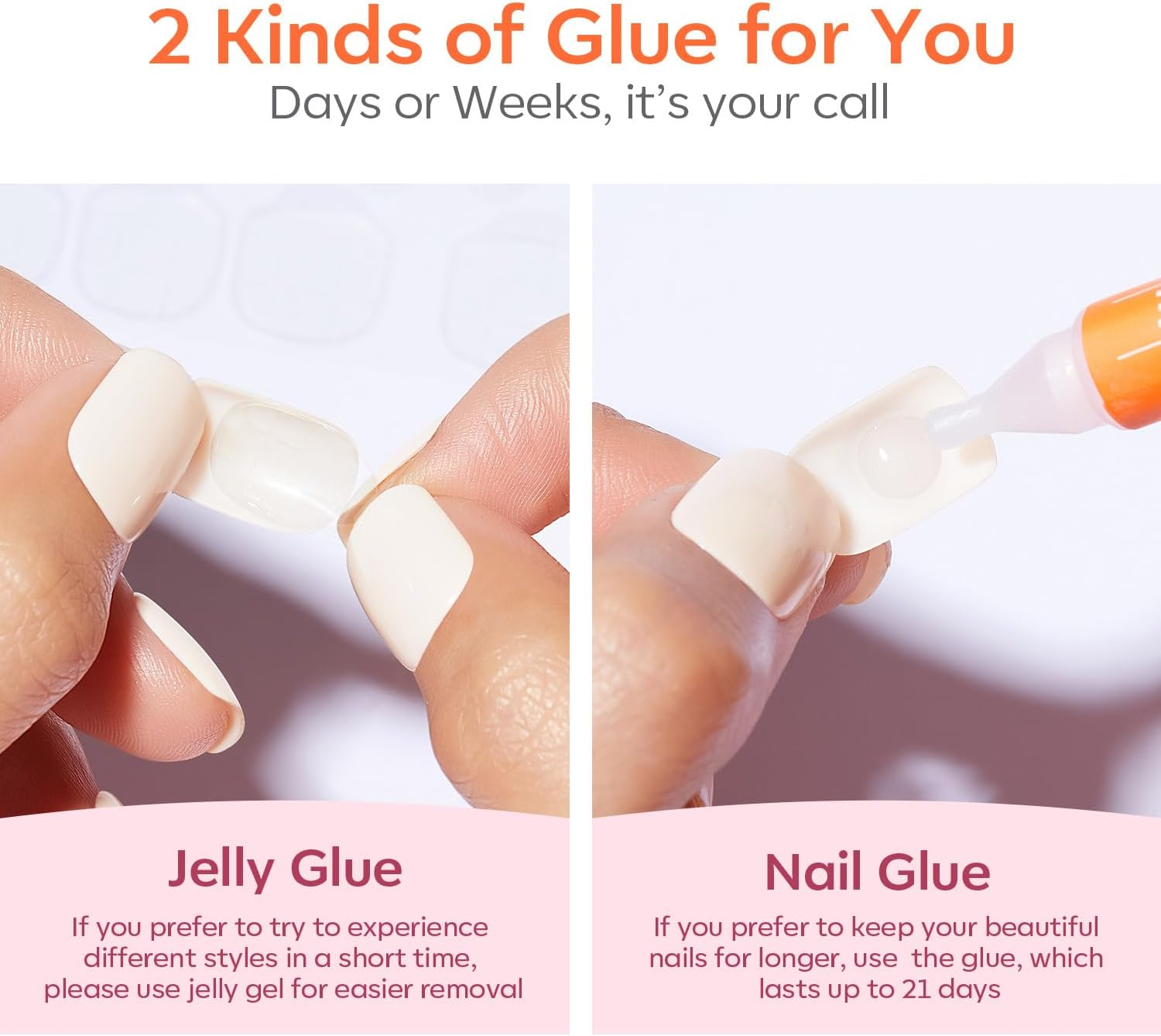 Modelones Short Press on Nails, 32Pcs 16 Sizes Oval Fake Nails with Nail Glue, Adhesive Tabs, Nail File, Prep Pad, Manicure Stick, Real Red 32Pcs 16 Sizes - Real Red image number 6