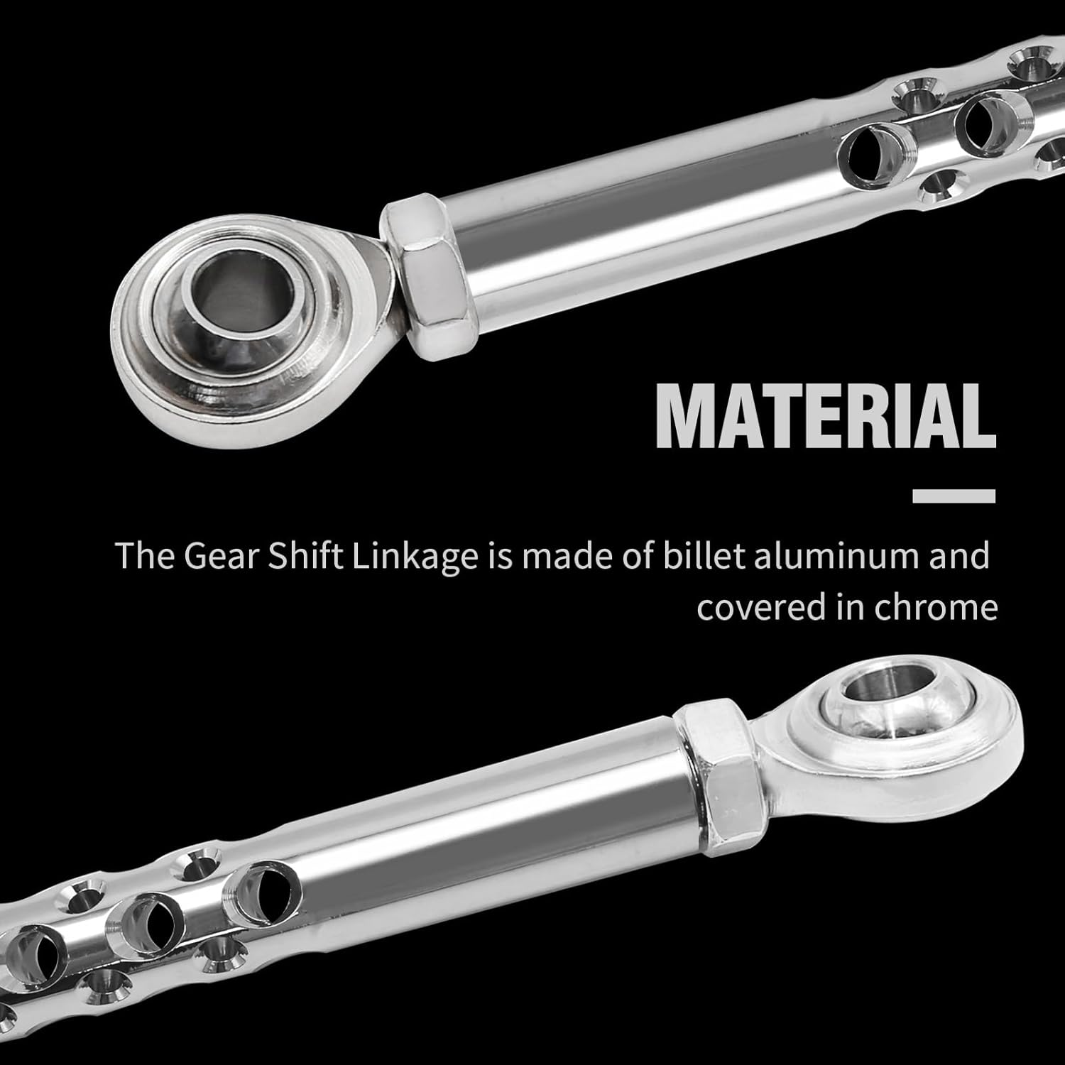 Saihisday Chrome Gear Shift Linkage Replacement for Harley Davidson Touring Softail Dyna Trike Fatboy Electra Street Road Glide Wide Glide FLH FLHX FLTR FLHR FX 1987-2021 image number 2