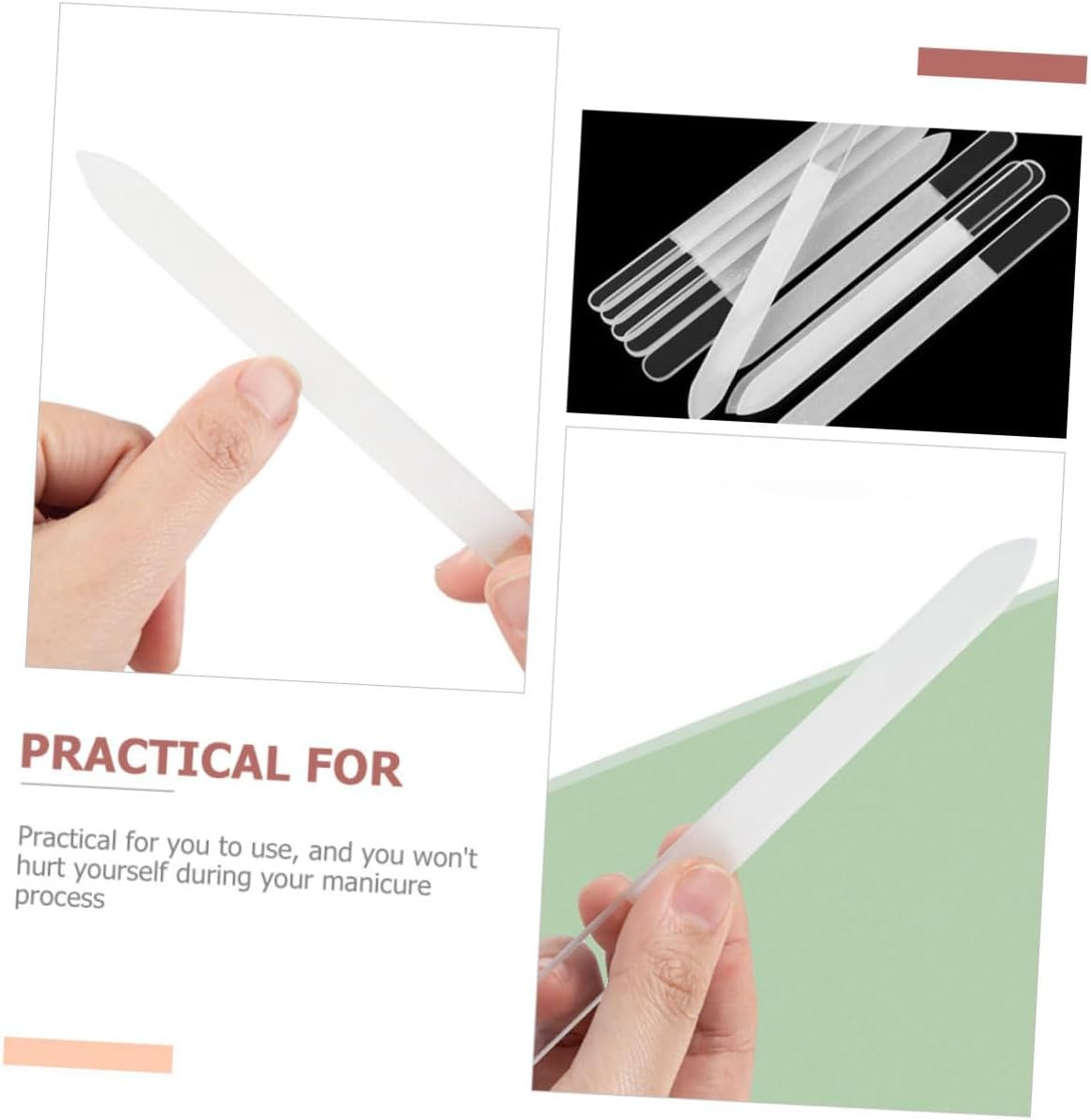 Minkissy 15 Pcs Nail File Professional Manicure Files Mini Manicure Kit Nails Kits Manicure Board Nail Polishing Files Kit De Manicura Nail Polishing Tools Manicure Tools Glass Repair White image number 1