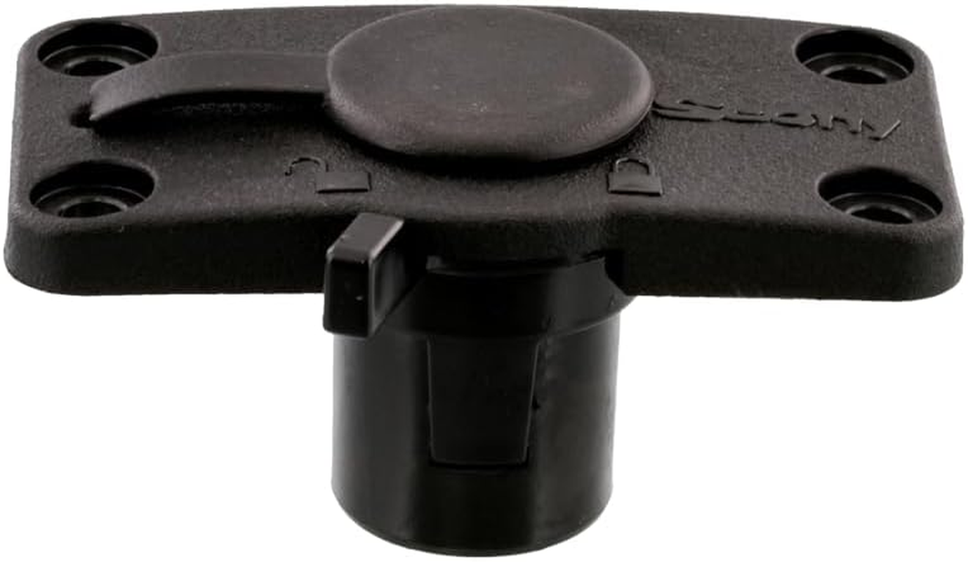 Scotty #244L-BK Locking Flush Deck Mount W/Rain Cap (Black) image number 1