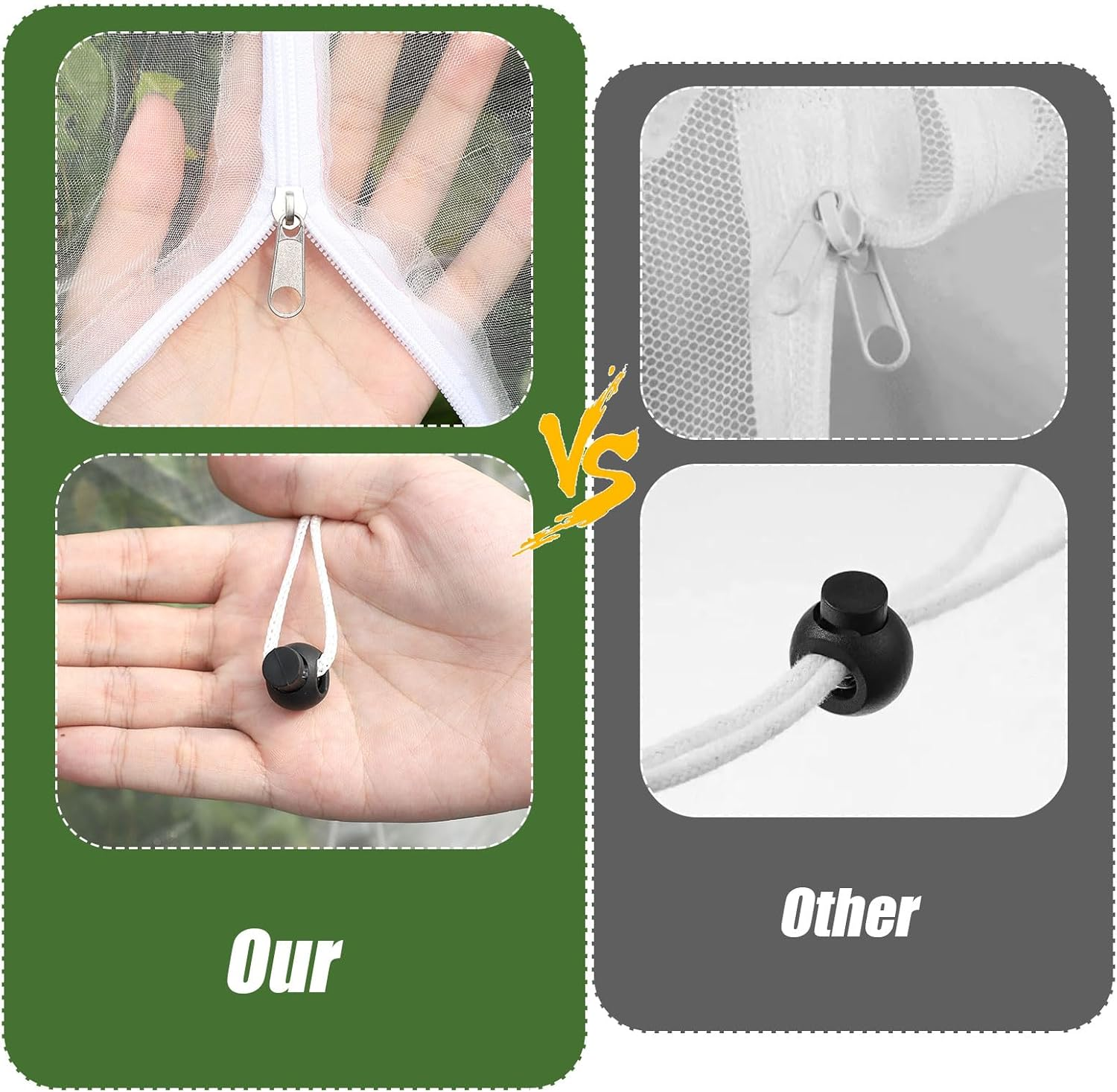 10Ftx10Ft Large Fruit Tree Netting Bags, Bird Netting for Fruit Trees Cicada Tree Netting for Fruits Tree Garden Vegetables Protection image number 4