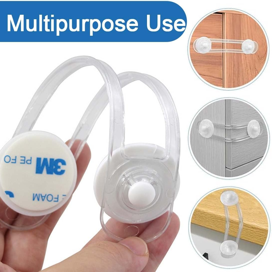 Pack of 12 Child Safety Cabinet, Drawer Lock, Cabinet Lock, Children, Fridge Child Lock, Drawer Safety Lock, Toddler Safety Locks for Furniture, Kitchen image number 5