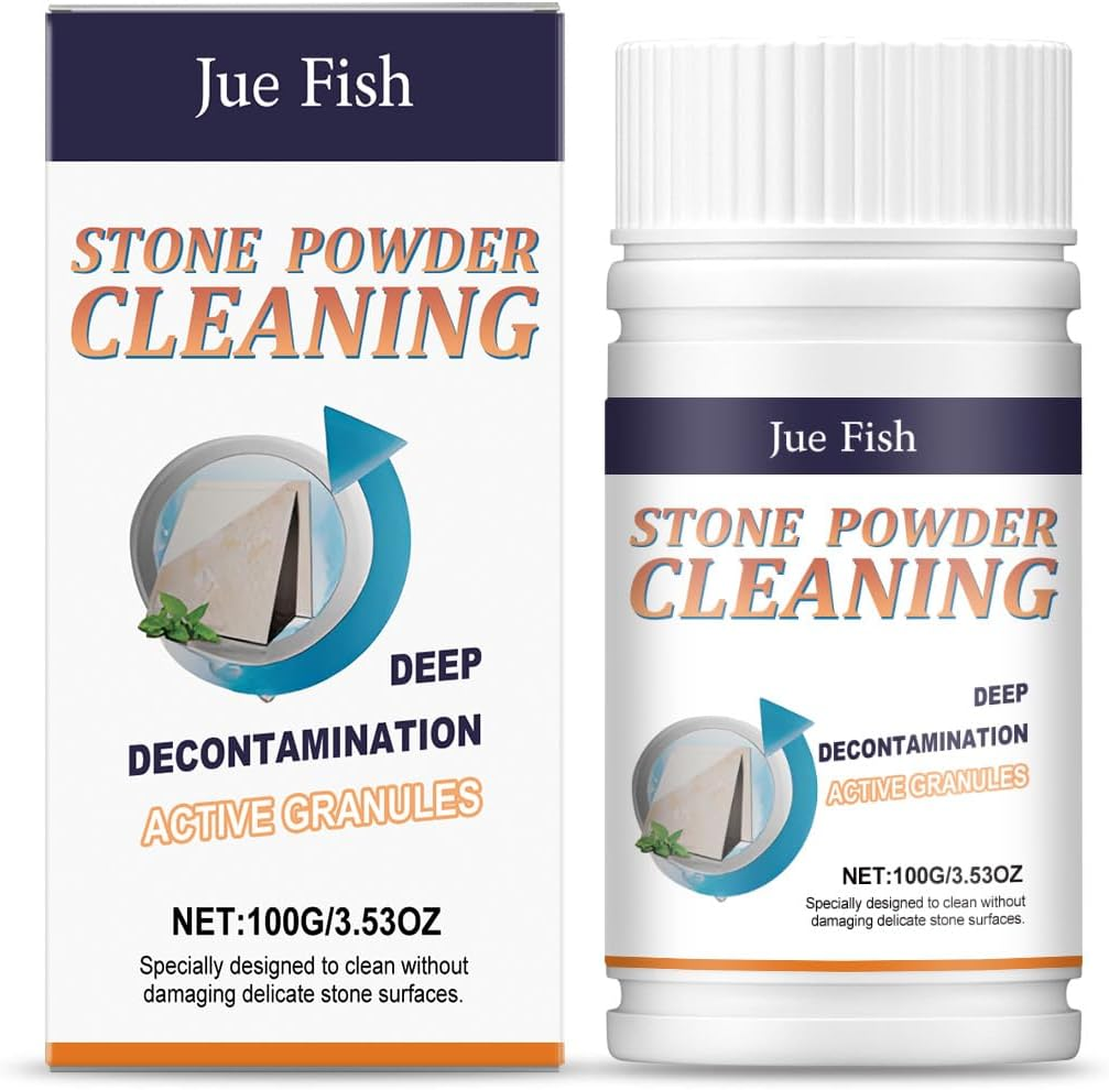 Stone Cleaning Powder, Deep Decontamination, 100G, Fast-Dissolving Stain Remover for Multiple Stone Surfaces image number 3