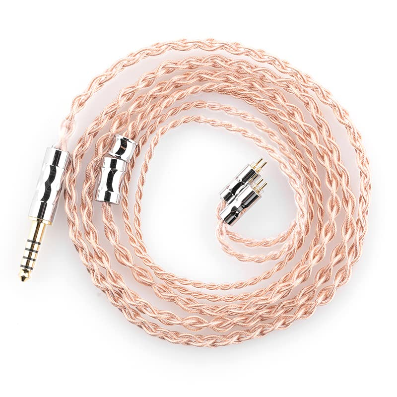 Moondrop LINE T 6N OCC Single Crystal Copper 196-Core Litz Structure Earphone Upgrade Cable 0.78Mm 2Pin 4.4Mm Balanced Cable image number 3