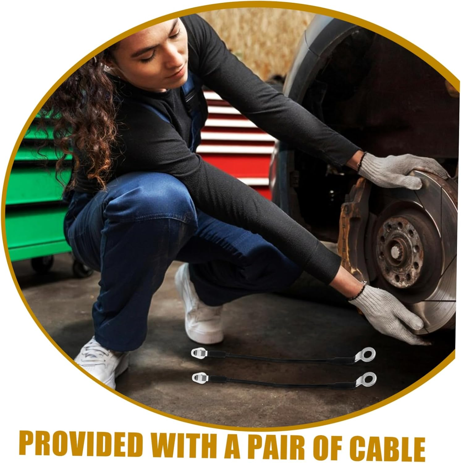 CHILDWEET Automotive Tailgate Cable Stainless Steel Support Cable Kit for Cars Tailgate Repair 88980509 88980510 Easy Installation image number 3