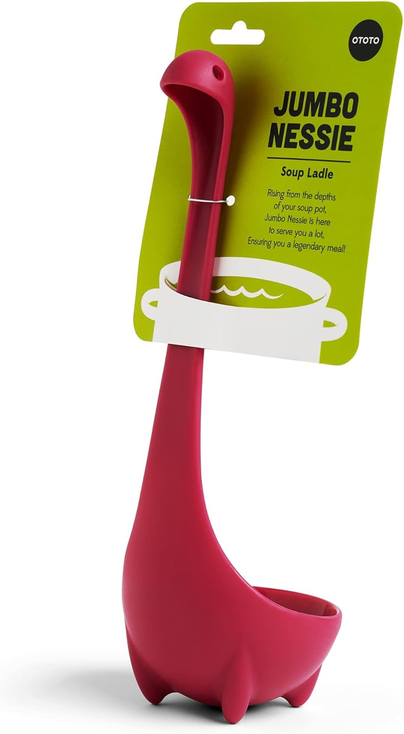 OTOTO Design Jumbo Nessie Ladle Purple Otto Nessie Ladle Kitchen Pot Soup Tablespoon Cooking