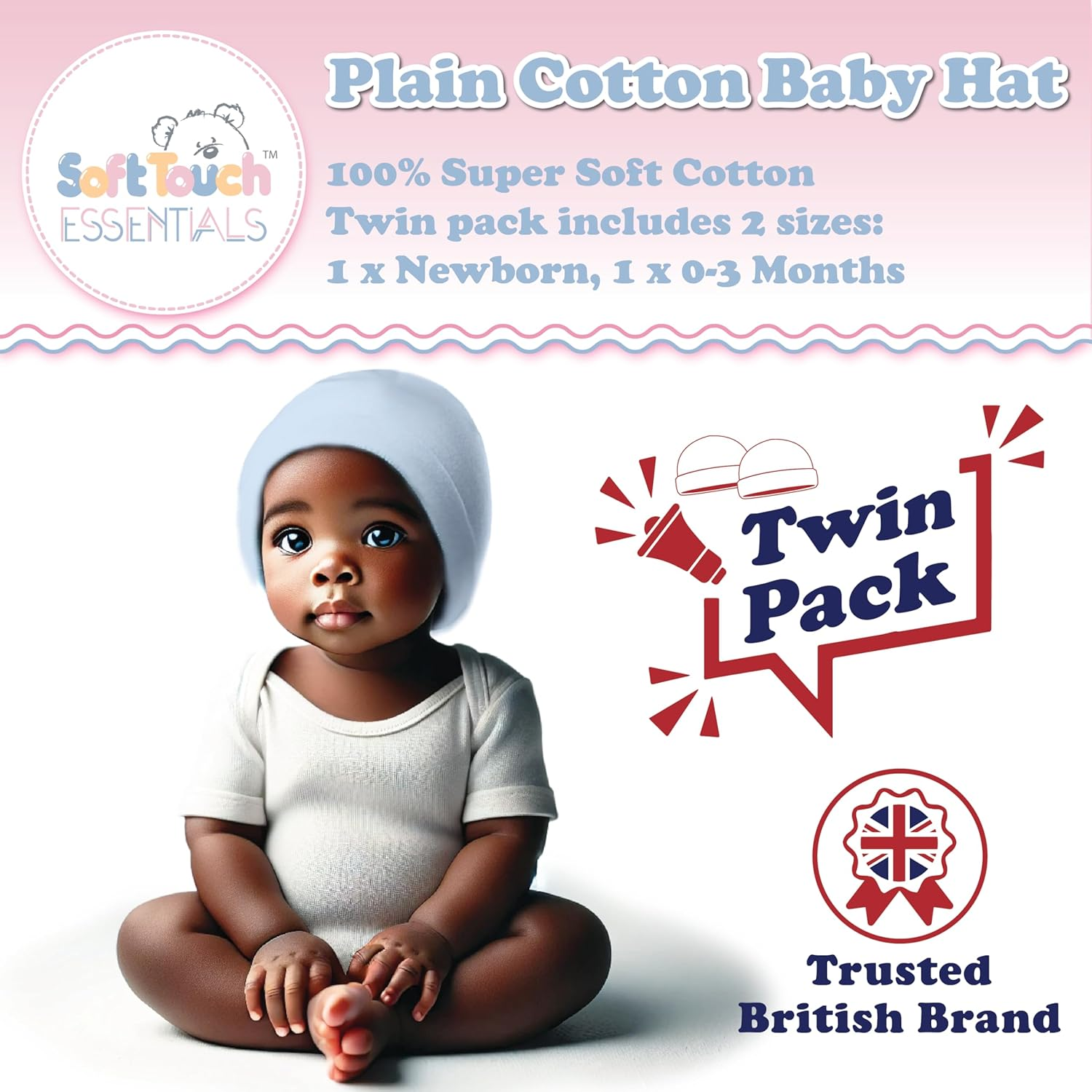Soft Touch Plain Super Soft Cotton Hat image number 5