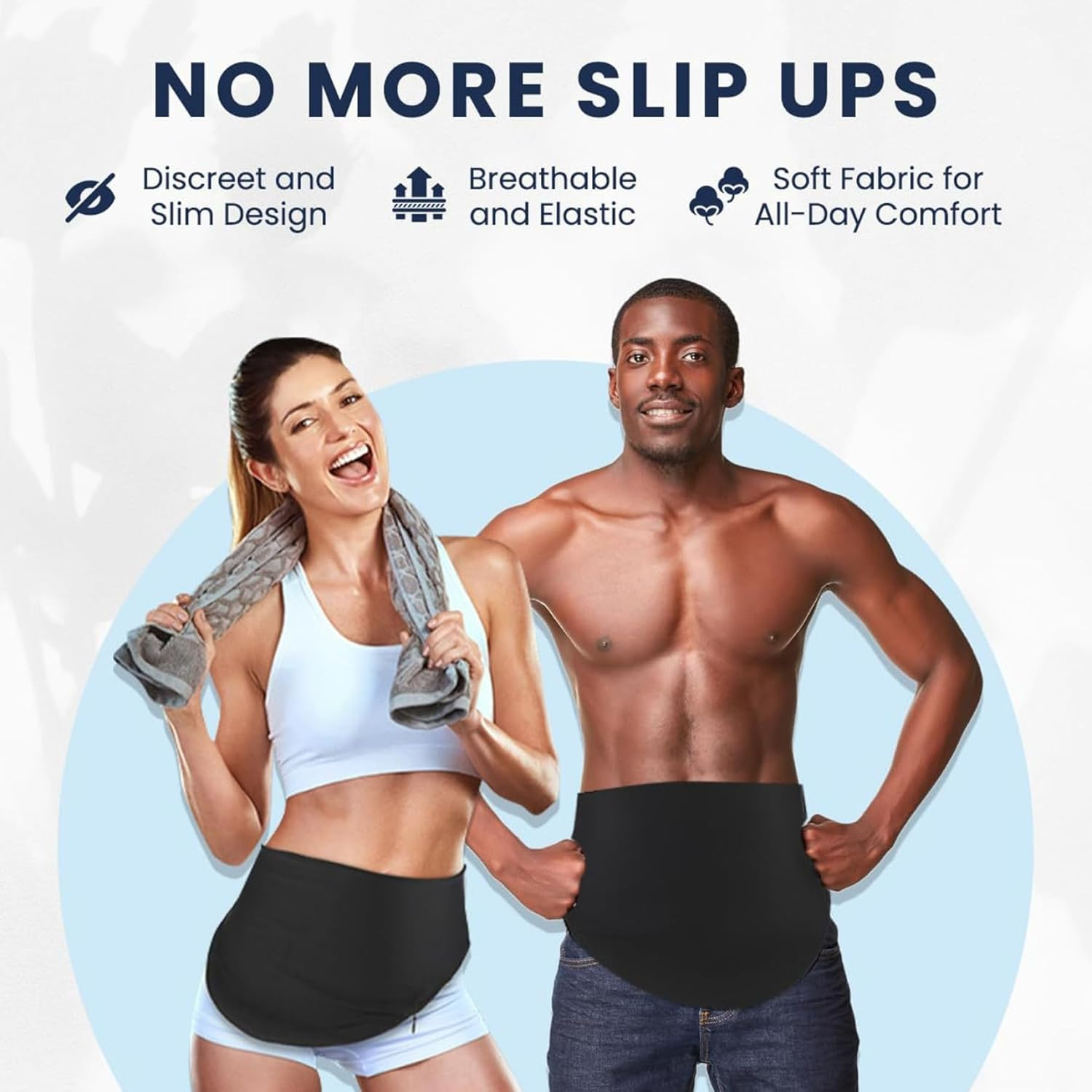 Stoma Bag Covers, Adjustable Stoma Belt, Moisture Wicking Fabric Ostomy Belt, Machine Washable Colostomy Bags for Men & Women