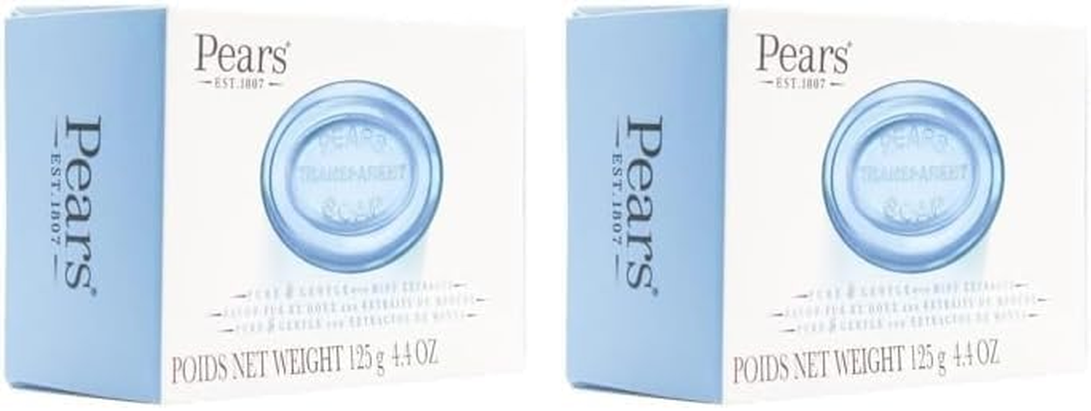 Pears Pure and Gentle Soap Bar with Mint Extracts 125 G image number 1