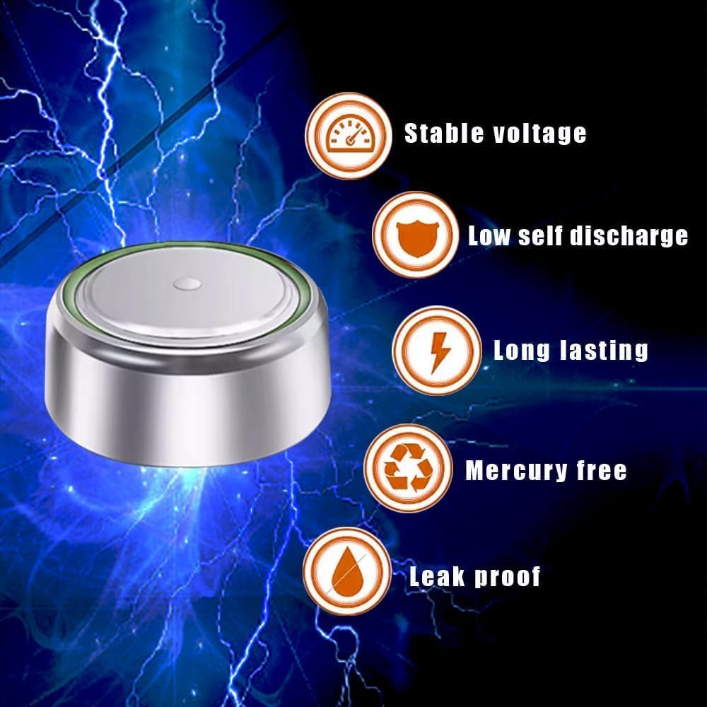 10 Pack High Capacity LR41 Batteries, AG3 L736 392 384 192 Battery 1.5V round Cell Button Coin Alkaline Batteries image number 4