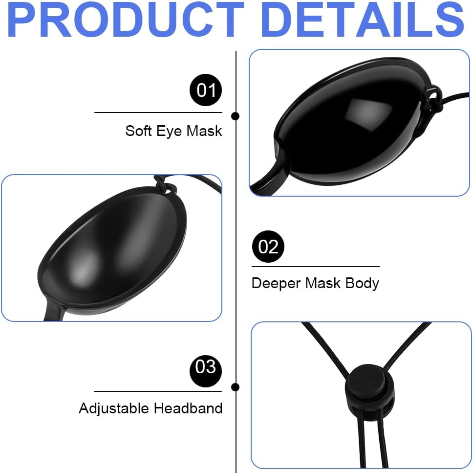 LOPHE UV Solarium Schutzbrille, Solarium Brille Mit Gummizug, Tanning Sunbed UV Eye Protection F&uuml;r Sonnenbank Beauty Sch&ouml;nheitsinstrument image number 5