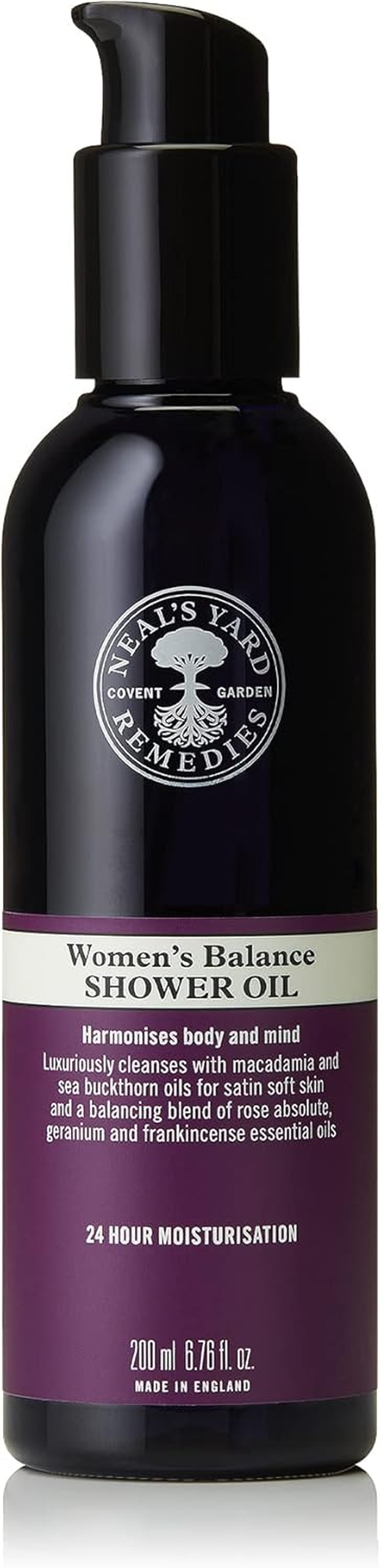 Neal'S Yard Remedies | Women'S Balance Shower Oil | Skin Moisturiser Gifts for Women | Nourishing Cleansing Oil with a Balancing Blend of Essential Oils | 200Ml image number 4