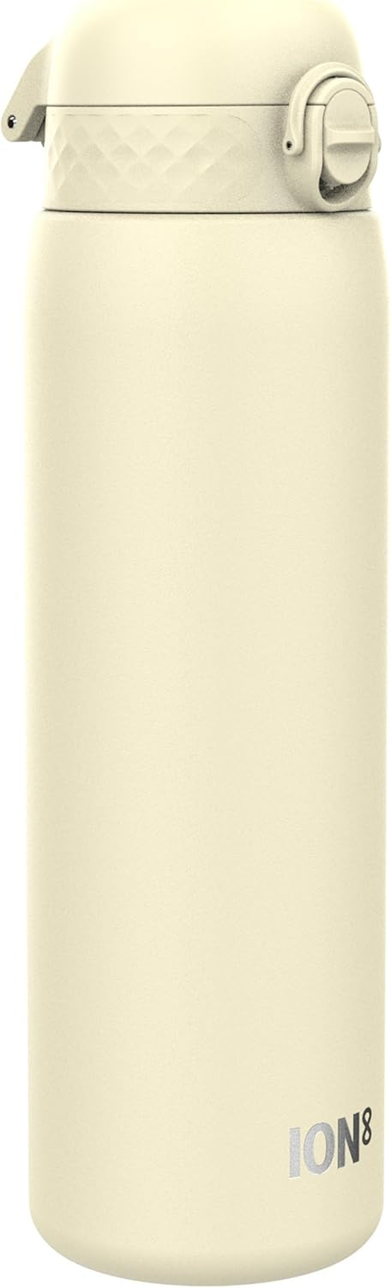 ION8 1 Litre Lightweight Stainless Steel Drinking Bottle, Non-Insulated, Leak-Proof, One-Hand Opening, Secure Locking, Dishwasher Safe, Flip Lid, Carry Handle, Easy to Clean, Desert