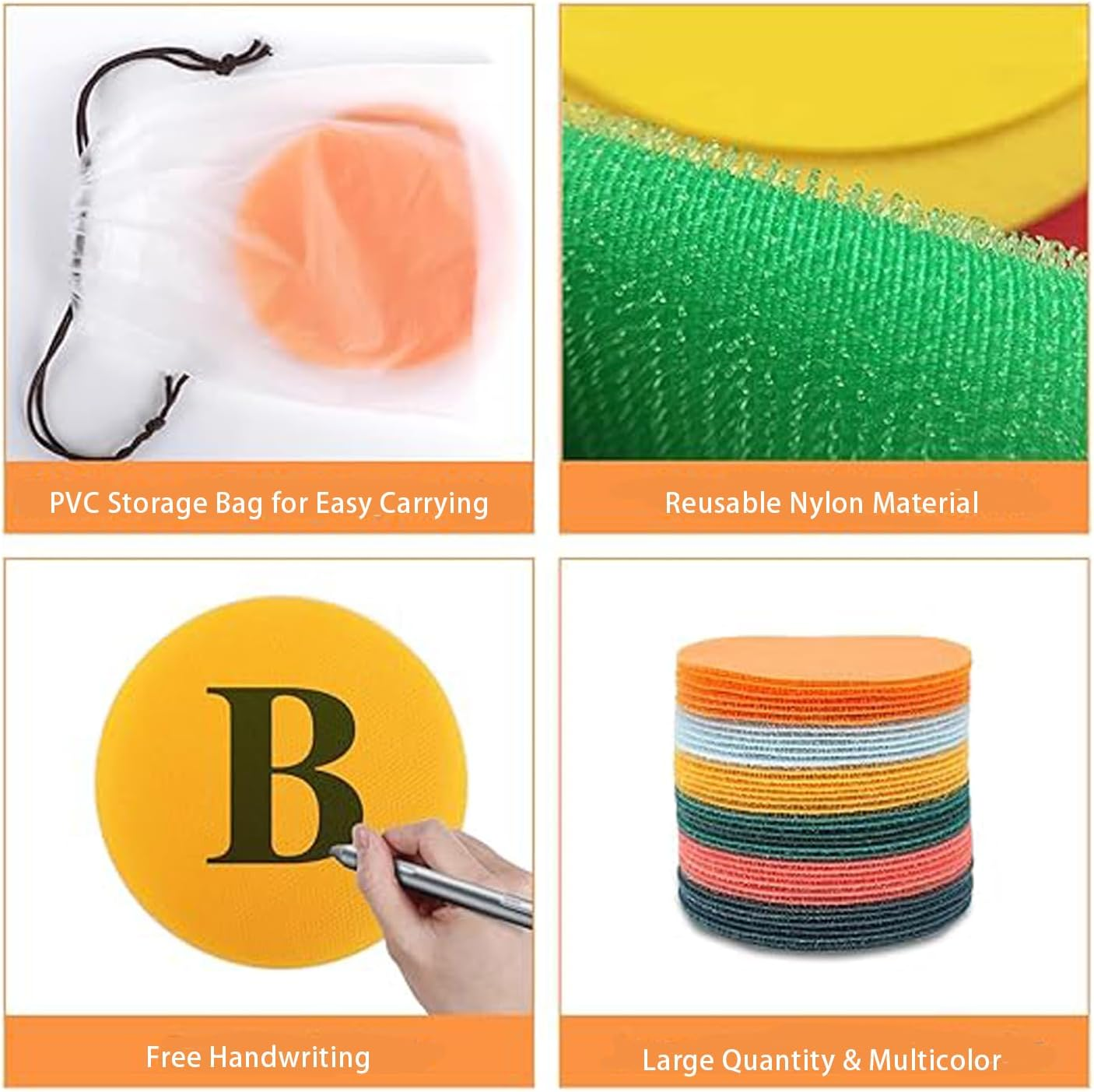 36Pcs Multicolor Carpet Sit Spots Markers with Storage Bag, Floor Dots for Classroom Sitting, Teacher Supplies Kindergarten Decoration, Circle Time Sit Stickersclassroom