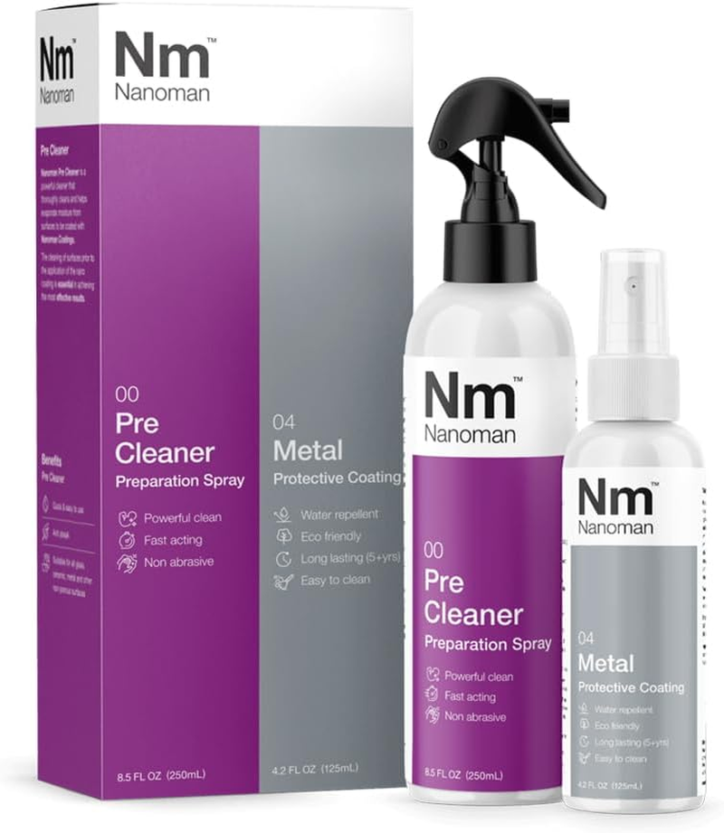 Stainless Steel & Metal Easy Clean Water & Stain Repelling Protective Coating Kit 125Ml (Nano Coating) with Pre Cleaner 250Ml and Cloths. Protects against Etching and Surface Degradation. Reduces Cleaning Time. Protects All Metal and Stainless Steel Surfaces. image number 2