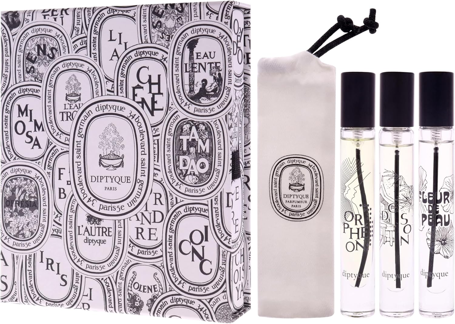 DIPTYQUE Dip Stick Perfume Eau De Parfum 7.5Ml Set of 3 Original Box Fleur De Peau Orph&eacute;on Do Son Orpheon Dawson Fleur De Peau image number 5
