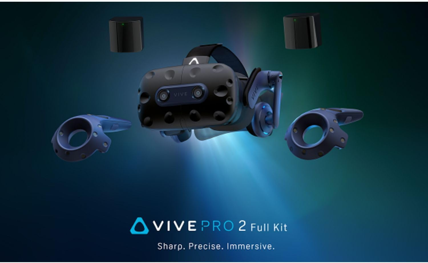 [Full KIT] Vive Pro 2 Kit - Vive PRO2 HMD, 2X Controllers, 2 X Base Station 2.0
