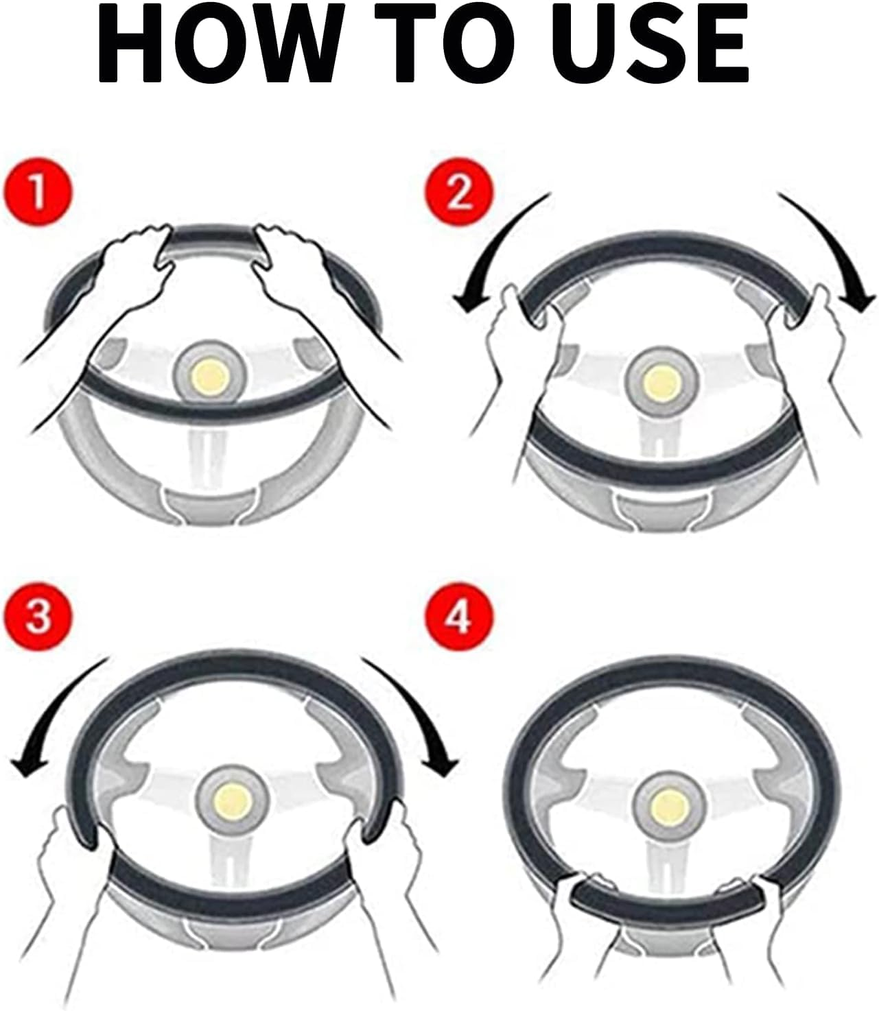 YSHIGUING Car Steering Wheel Covers 37-38Cm PU Leather Breathable Anti-Slip Protector Interior Accessories for Car (Pink) image number 1