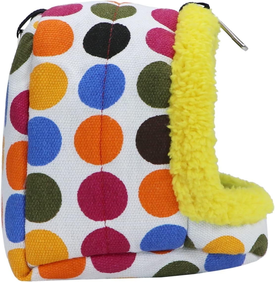 Acemedia Bird Hanging Hammock Winter Warm Parrot Nest House Bed Plush Snuggle Pet Cave Hammock Toy Parakeet Cockatiel Cage Accessory (Medium) image number 3