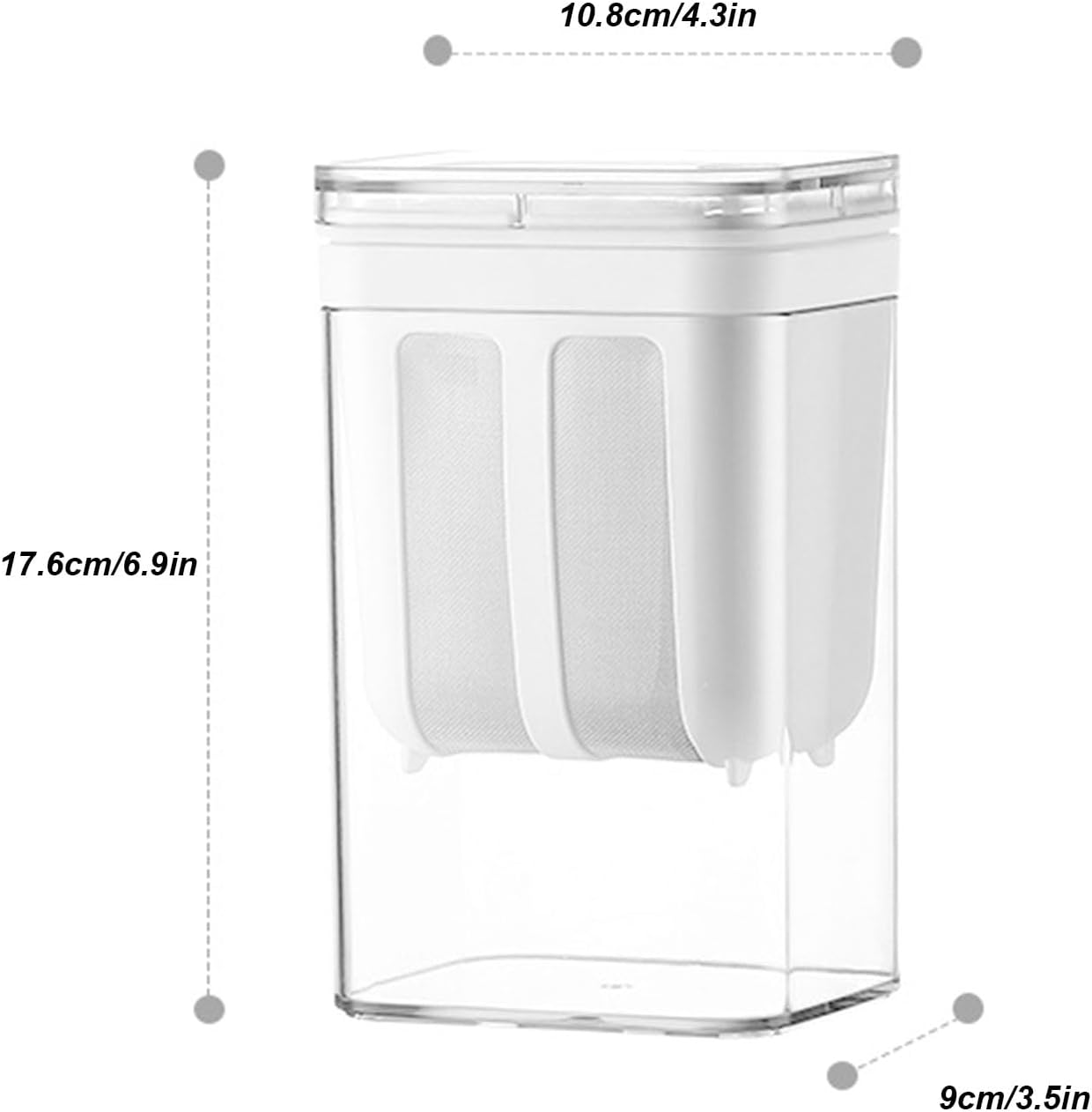 Yogurt Strainer, Greek Yogurt Maker Food Strainer Reusable Kitchen Tools with Extra Fine Mesh Stainless Steel Strainer Basket for Milk Coffee Milk Yogurt Juices image number 3