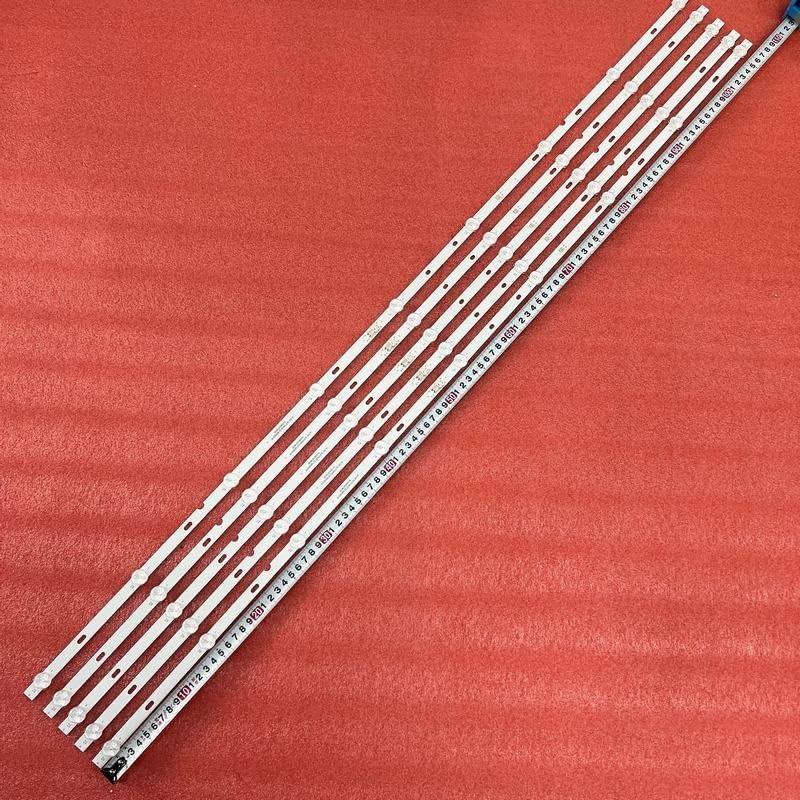 LED Backlight Strip 9LED for KJ55D09-ZC22AG-07E 303KJ550051 DJT55SH Djt55Sh ST-5530US 55LU1207 KJ55D09-ZC22AG-05/07/01/01E (Color : 5Set for 5 TV)