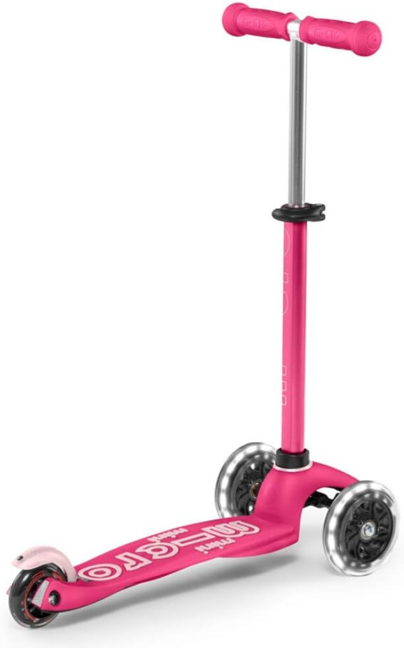 Micro Scooters Mini Deluxe LED 3-Wheel Kids Scooter - Pink image number 2