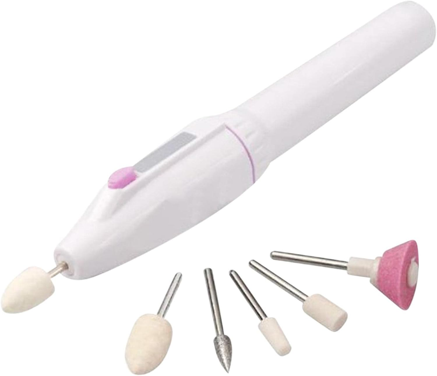 Electric Nail File Set - Compact Electrical Professional Nail File Kit - Nail Buffer Drill Polisher for Natural Fingernails