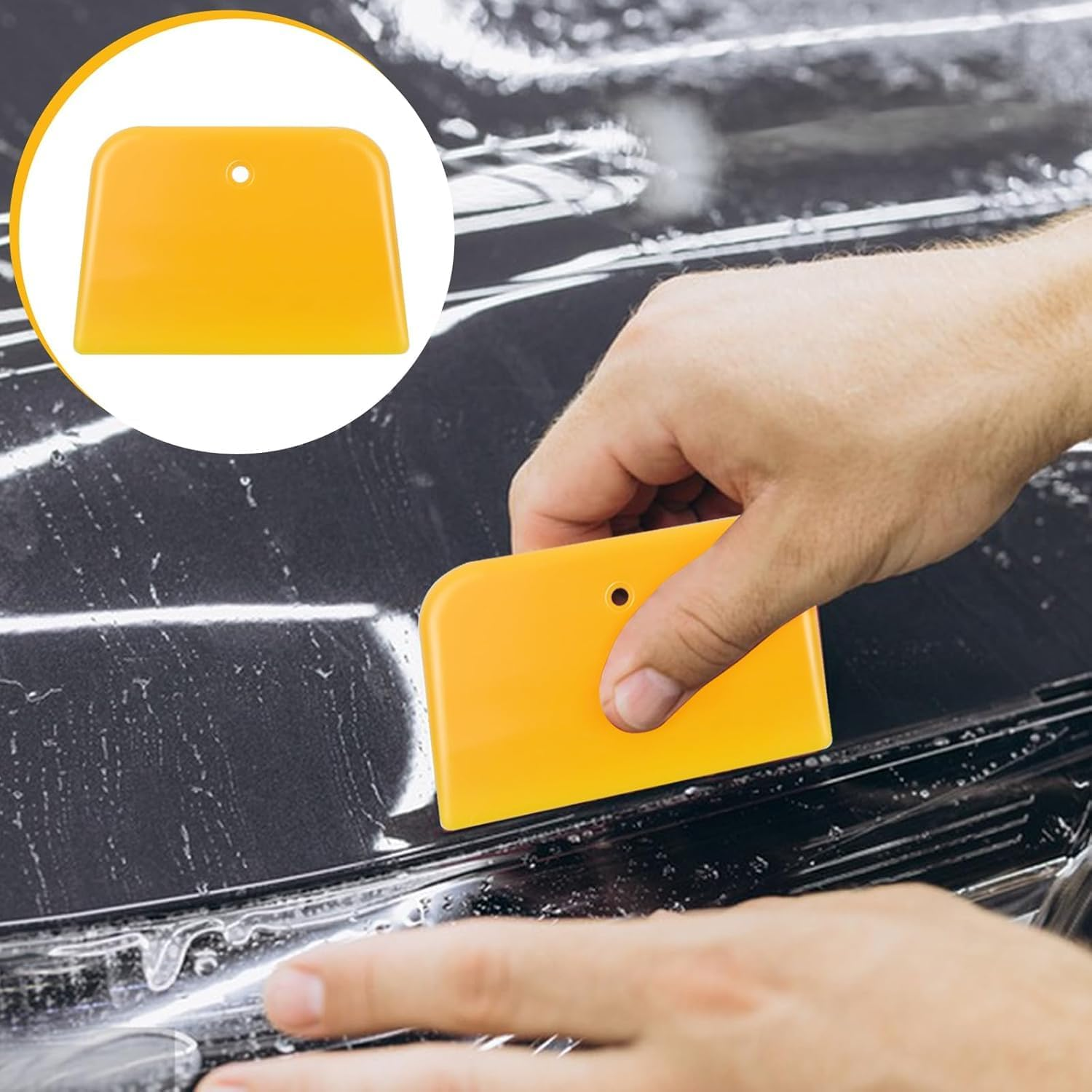 3Pcs Auto Body Filler Spreader Set Reusable Automotive Paint Applicator Tools Car Body Repair Kit with Soft Handle for Filler Putty Application Scratch Resistant Easy Clean Spreaders image number 2