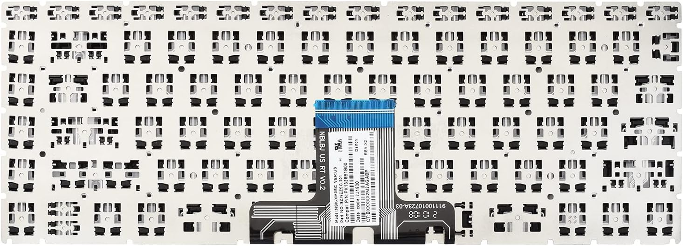 SUNMALL Replacement Keyboard Compatible with HP 14-CK 14-CD 14-Cm 14-DG 1 Black US Layout (Black without Backlit) image number 4