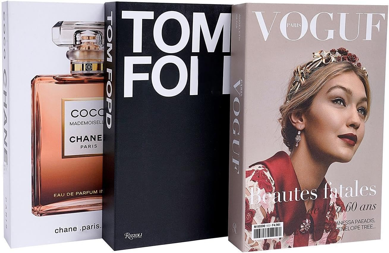 3 Pcs Fashion Decorative Books for Home Decor,Modern Faux Books for Farmhouse Decor,For Boho Decoration Coffee Table/Shelf Accessories/Office/Living Room/Bedroomfor/Desk