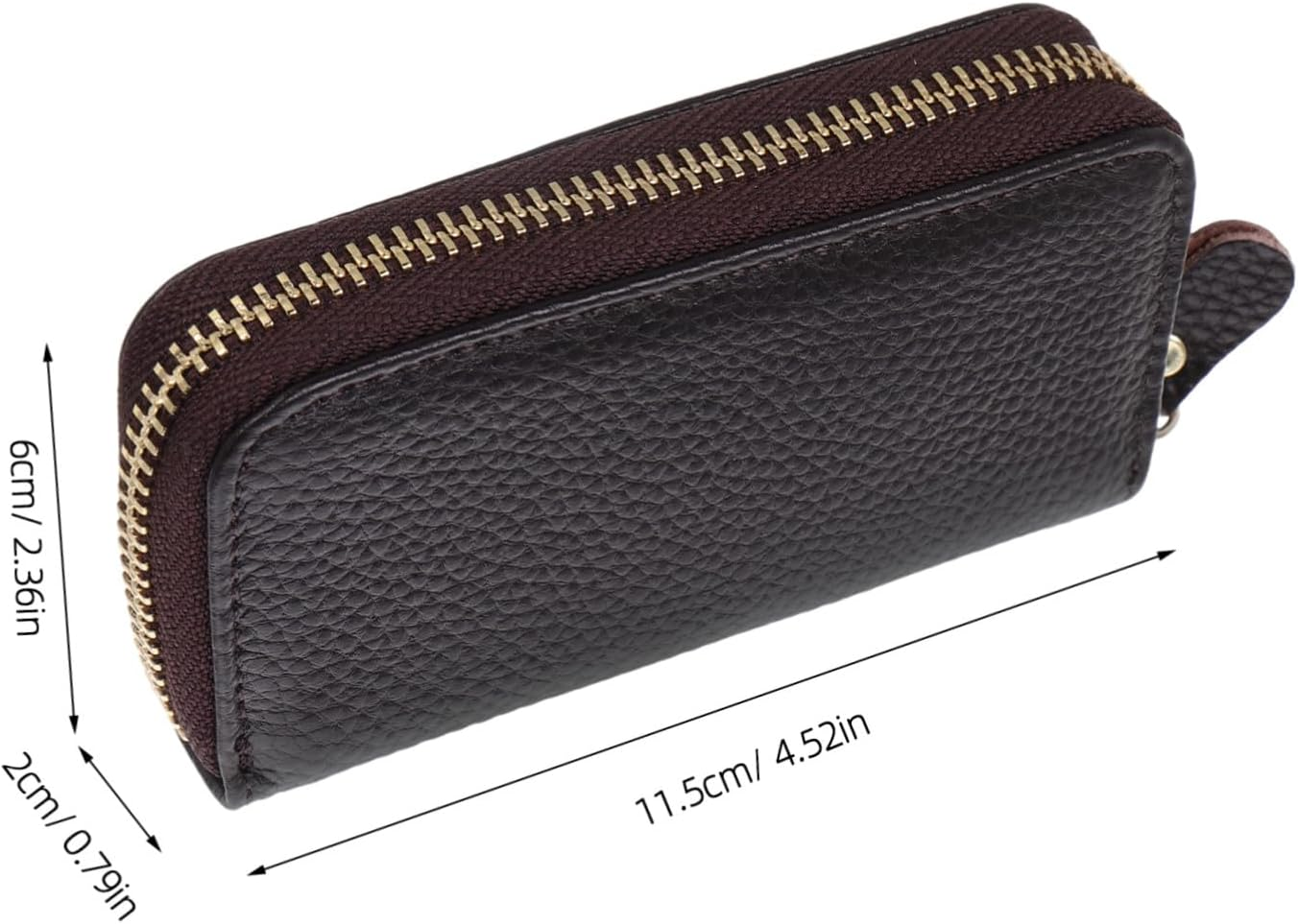 Large Capacity Key Bag Zipper Key Bag for Home and Travel Keyring Carabiner and Small Card Wallet Woman Function image number 3