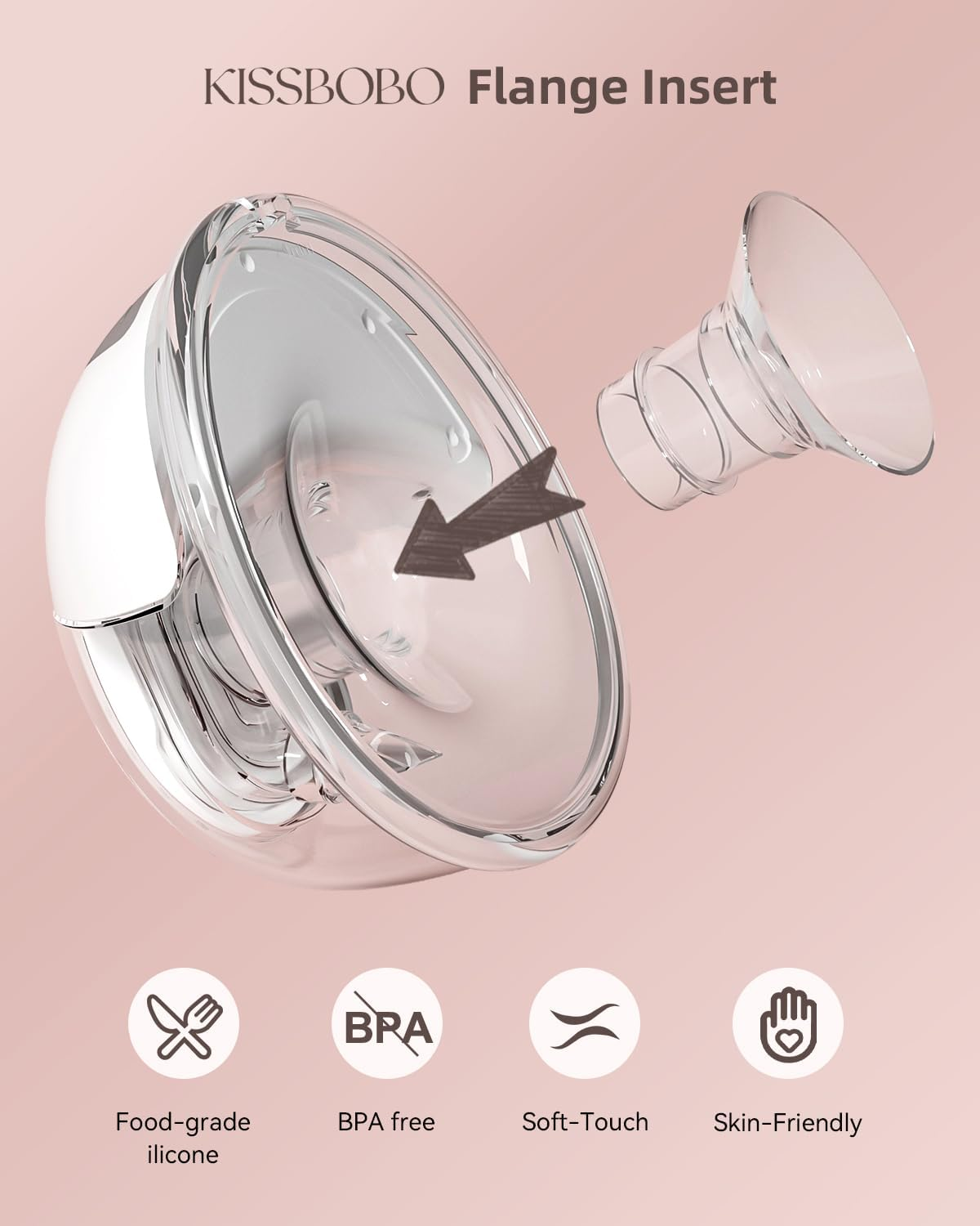 4PCS Flange Inserts 13MM, Compatible with K5,Original K5 Replacement Accessories, Soft Silicone, Easy to Clean, Easy to Replace image number 5