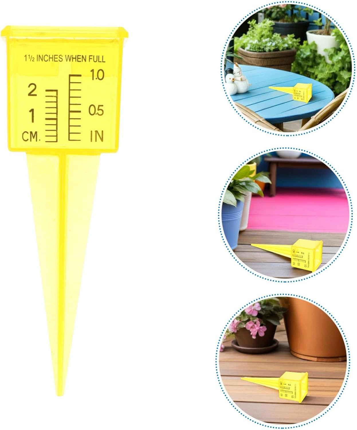 20Pcs Sprinkler Gauge Rain Gauge with Wide Mouth Dual Scale Water Measuring Tool for Patio Garden and Lawn Irrigation Monitoring Easy-Read Outdoor Rainfall and Sprinkler Output image number 5
