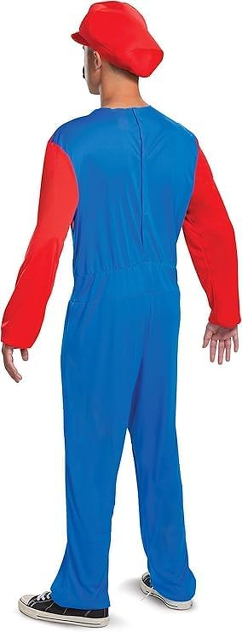 Disguise Mens Mario Costume, Official Nintendo Super Mario Bros Adult Costume with Hat and Mustache image number 6