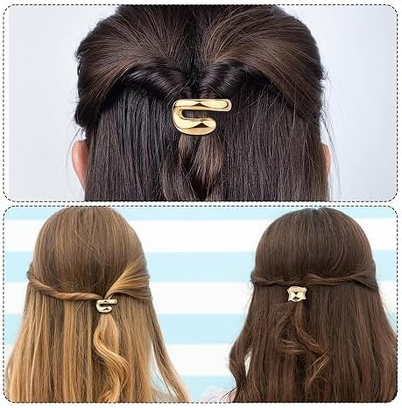 3Pcs Metal Ponytail Cuff Hair Tie Ponytail Holder Hair Clip Barrettes,Metal Ponytail Holder Hair Clip,Metal High Ponytail Buckle Hair Clip,Ponytail Holder Hair Clip High Ponytail Buckle Clips,Gold image number 4