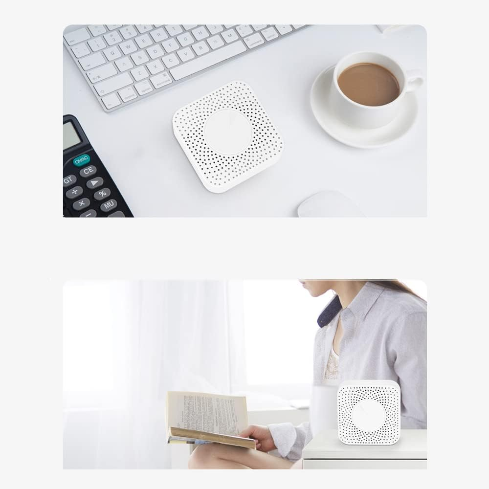 Nurdo Tuya Wifi Intelligent Air Quality Monitor 6-In-1 Air Housekeeper Pm2.5/Formaldehyde/Voc/Co2/Temperature/Humidity Detector Compatible with Alexa Google Home for Home Office image number 6