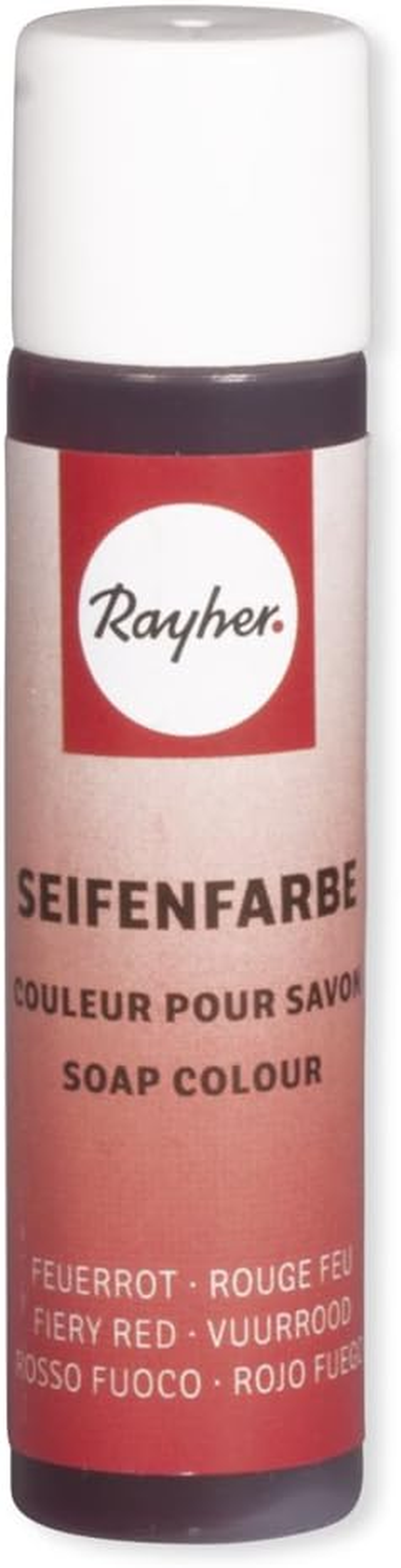 Rayher Liquid Soap Colouring, Colourant for Soap Making and Cosmetics, Red Soap Colour, 10Ml, Red, Vegan, 34246280