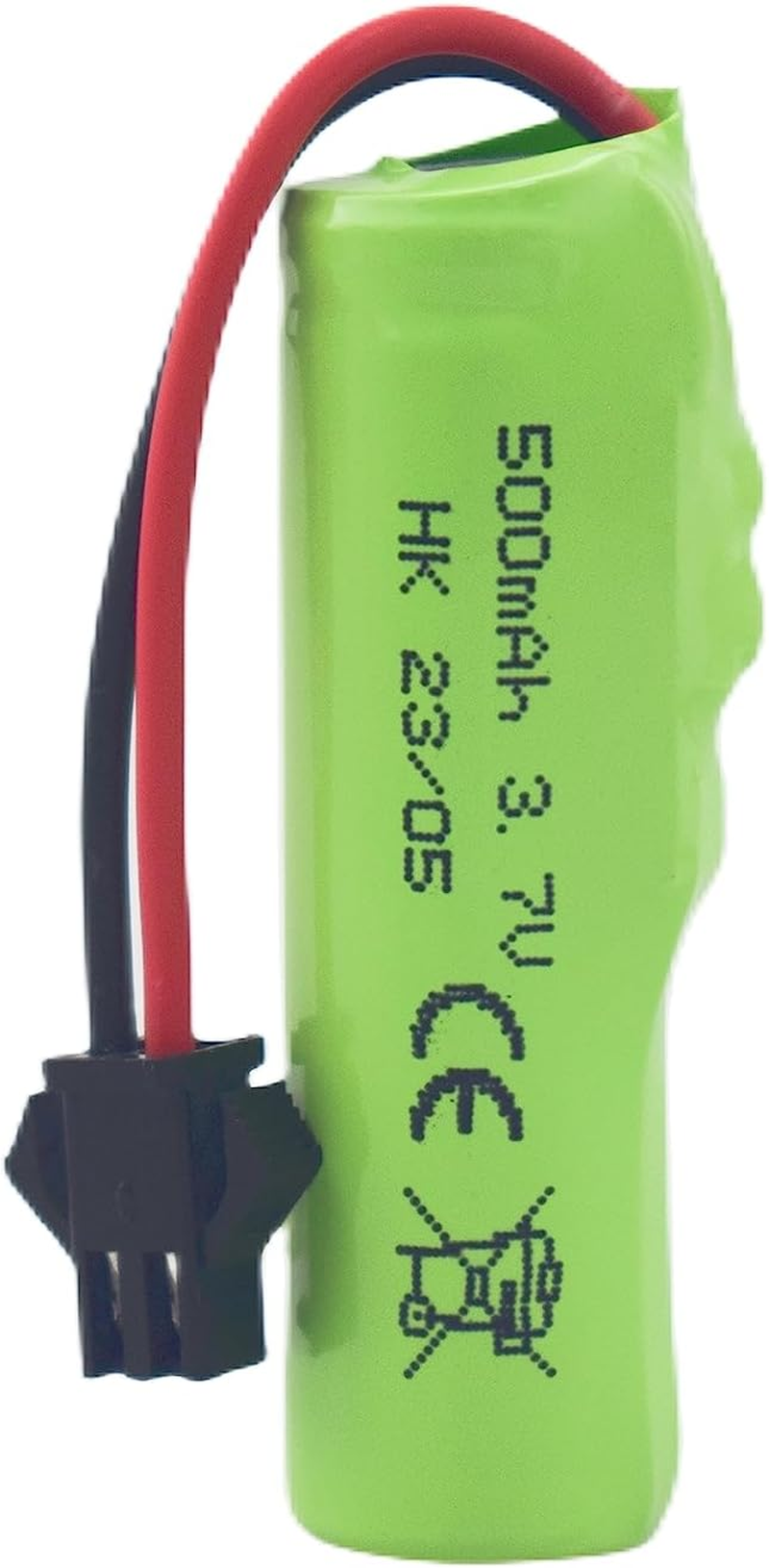 Fytoo 2PCS 3.7V 500Mah Lithium Battery for DE35 DE38 DE40 DE50 TB202 TB201 TM201 TM202 TC141 DE44 DE55 TS201 TD202 TD161 DE84 S767 SL-356A 1220A Double-Sided Tumbling Stunt RC Car/Children Toy Car image number 1
