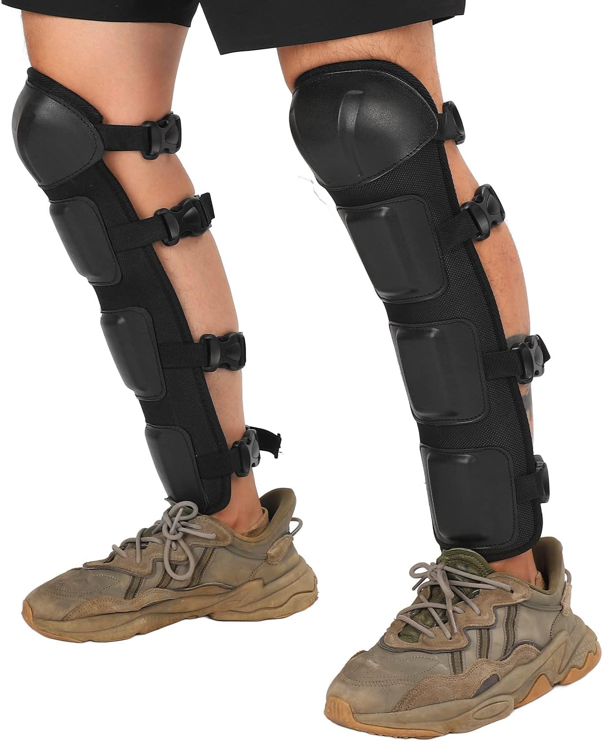 Shin Guards, 17.7In High Strength Chain Saw Shin Guards Flexible Regulable Knee Pads Comfortable Easy Remove Protective Shin Guard for Lawn Mowing, Brush Cutters image number 3