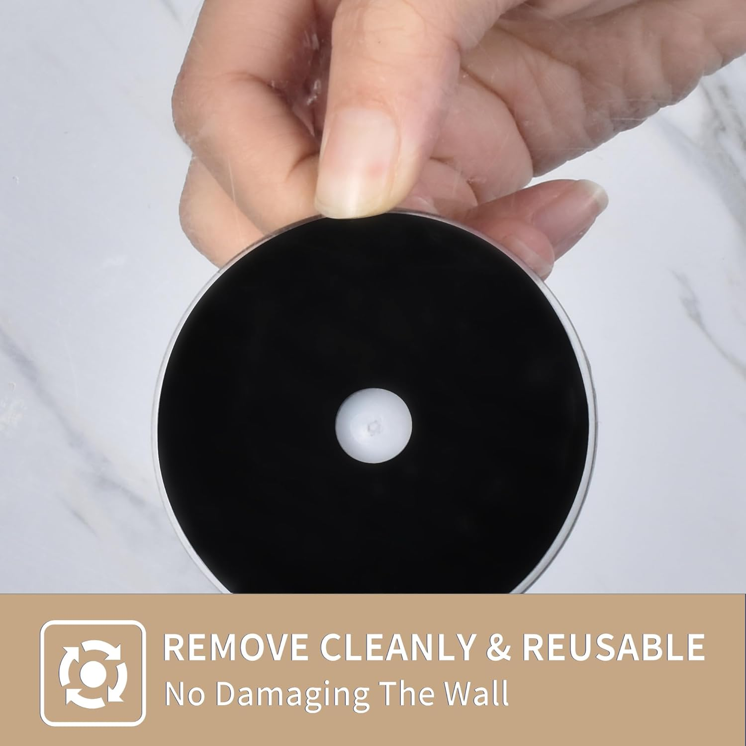 JOMOLA Suction Cup Shower Hooks for Hanging Towel Suction Hook for inside Shower Stainless Steel Coat Hooks Wall Mounted Kitchen Utensil Stainless Steel, Brushed Gold, 2PCS - 2 Pcs,Matte Black image number 3