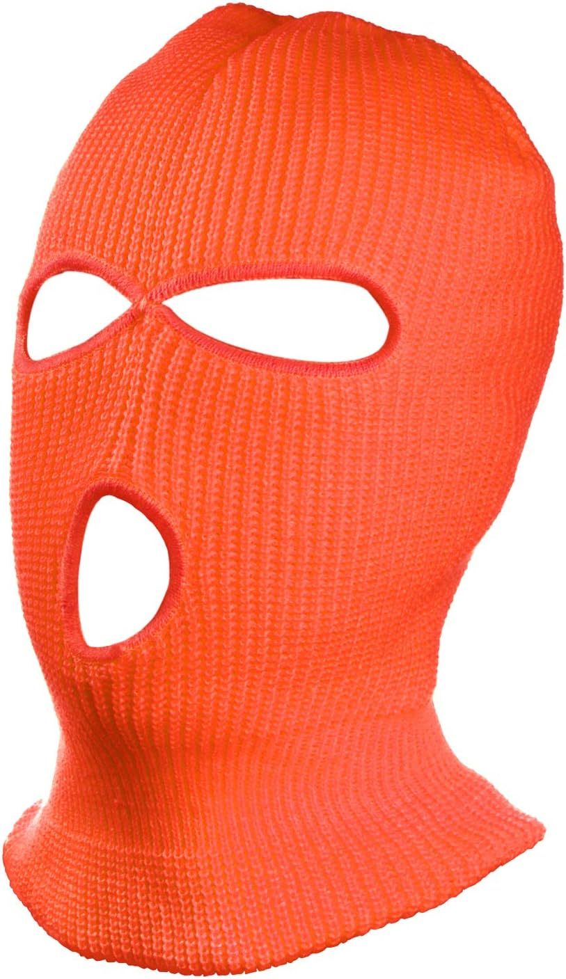 "N/A" 3 Hole Warm Soft Motorcycle Winter Full Face Cover Knit Ski Mask for Outdoor Sports
