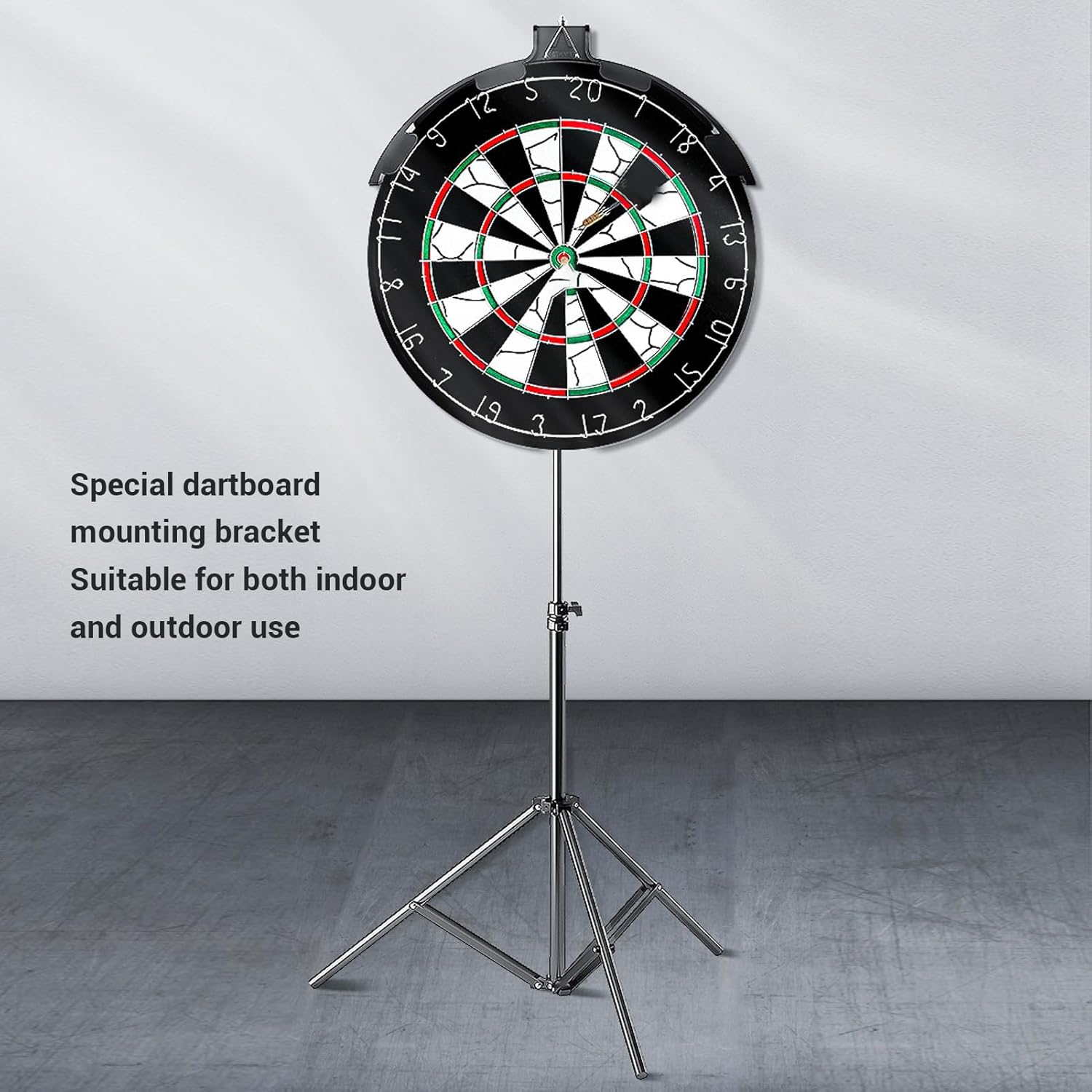 Dartboard Stand, Foldable Darts Tripod Portable Dartboard Mount Stand Dartboard Holder, Easy to Assemble, Heavy Duty Dart Board Stand Holder, Portable Tripod Dartboard